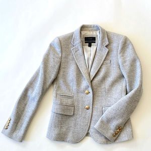 Women’s J.Crew Herringbone Schoolboy Blazer
